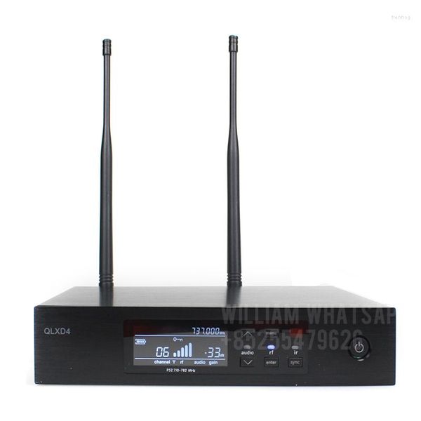 Microfoni QLXD4 BETA58 BETA87A UHF True Diversity Condense Sistema microfonico wireless per spettacoli teatrali Karaoke Mic