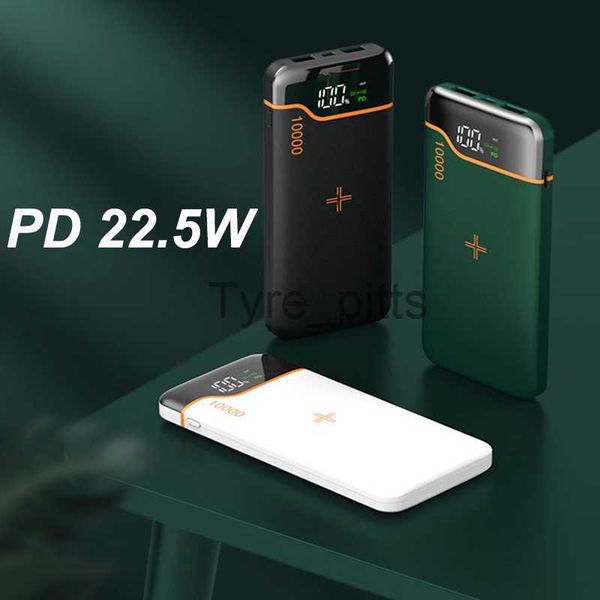 Беспроводные зарядные устройства 20000 мАч Qi Беспроводное зарядное устройство для iPhone 13 12 Samsung Xiaomi Poverbank 22,5 Вт быстрая зарядное устройство Внешнее аккумулятор PowerBank X0803
