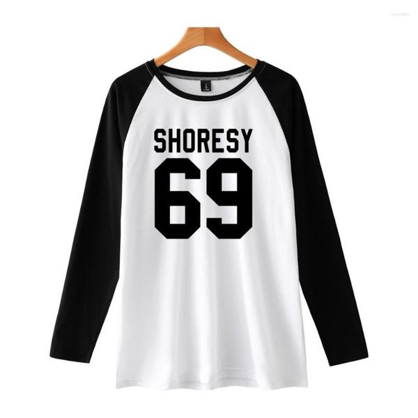 Männer T Shirts Shoresy T-shirt Langarm Streetwear Raglan Farbe TV Seris Frauen Männer Frühling Dünne T-shirt