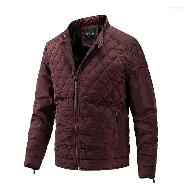 Мужские куртки 2023 Осень и Зимняя легкая хлопчатобумажная одежда повседневная бриллиантовая оболочка мода.