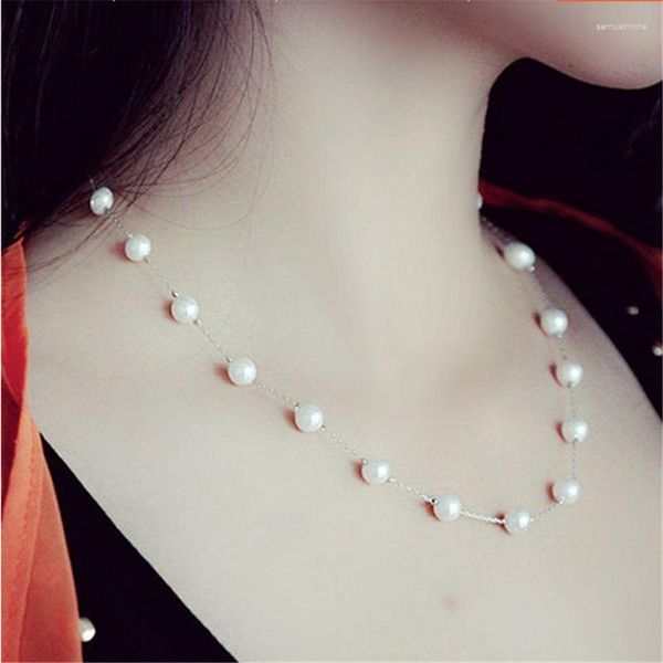 Choker Imitation Perlenkette Mode Liebe Frauen Dame Schmuck Seil Perlen Kette Halsketten Braut Hochzeit Liebhaber Mädchen Souvenirs