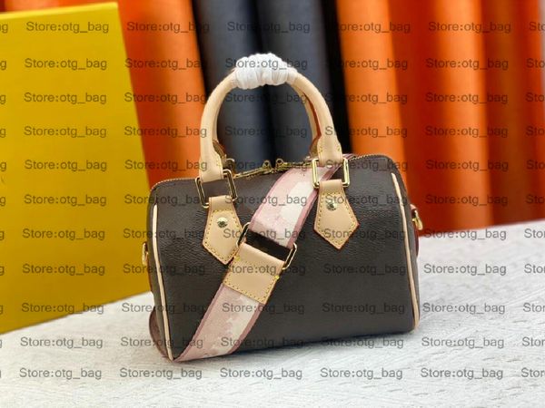 M46594 M46234 Speedy Bandouliere 20 Женские дизайнерские сумки монограммы кошелек две ручки ткац