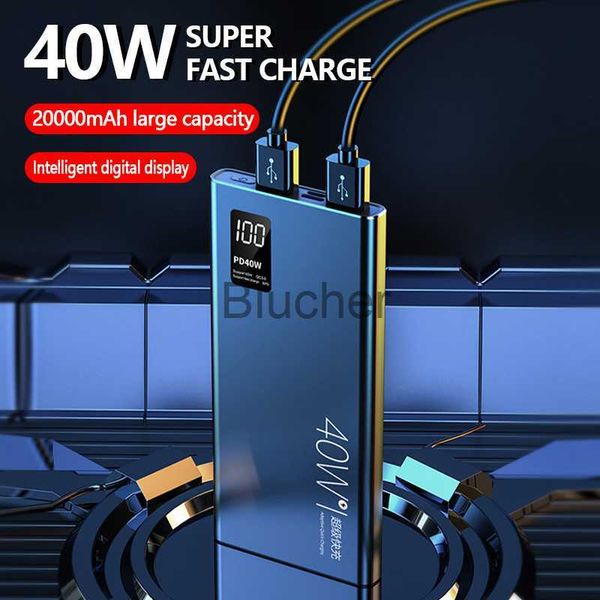 Walkie Talkie 20000mah Power Bank Twoway Fast Charge Portable Digital Display Внешний аккумулятор Poverbank 10000mah Powerbank для мобильных телефонов x0802