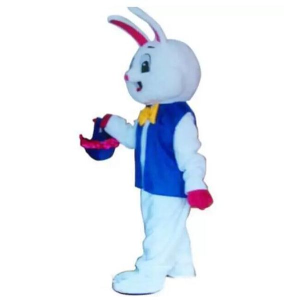 Paskalya Tavşanı Maskot Kostüm Özelleştirme Karikatür Tavşan Anime Tema Karakter Noel Süslü Parti Elbise Karnavalı Unisex Yetişkinler Kıyafet