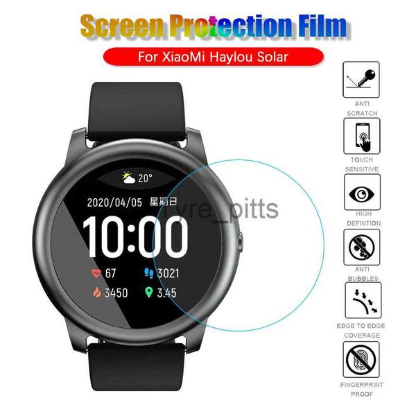 Protetores de tela de celular 9H vidro temperado para XiaoMi Haylou Solar Watch protetor de tela Smart Watch película protetora x0803