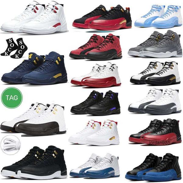 2024 Männer Basketballschuhe Jumpman 12 12s Stealth Flu Game Release French Blue Royal Dark Concord Black Taxi Grind Playoff Royalty Grind Twist Sportschuhe 40-47