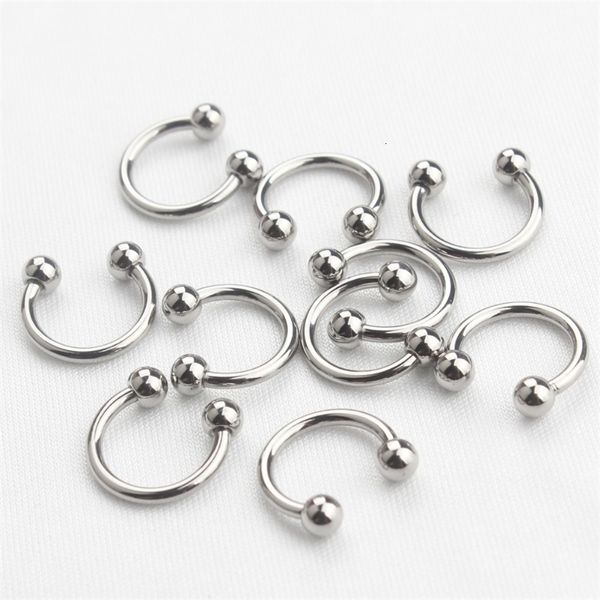 Labret Lip Piercing Jóias G23 Rosca Externa Anéis de Nariz Ferradura Mamilo BCR CBR Piercings de Sobrancelha Brinco Cartilagem Trago Corpo 230802