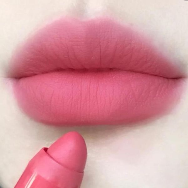 Глянцевая глянка 4 цвета в 1 матовой обнаженной розовой губной ручке Длинная увлажняющий бархатный лайнер Водонепроницаемый многоцветный макияж