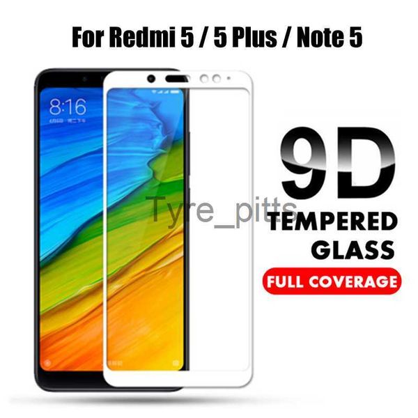 Protetores de tela de celular 9D com cobertura completa de vidro temperado para Xiaomi Redmi Note 5 versão global Protetor de tela para Redmi Note 5 Pro Note5 Película protetora x0803