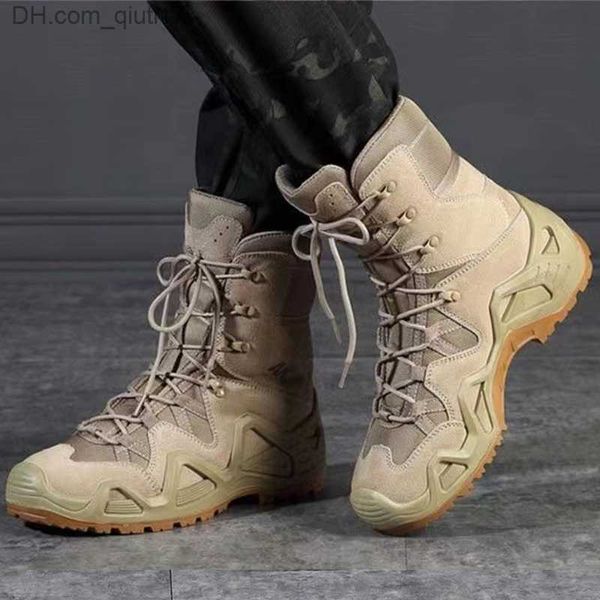 Botas masculinas táticas de alta qualidade para fãs do exército Caminhadas Sapatos esportivos ao ar livre de luta à prova d'água estrangeiro Taticas Masculino Z230803