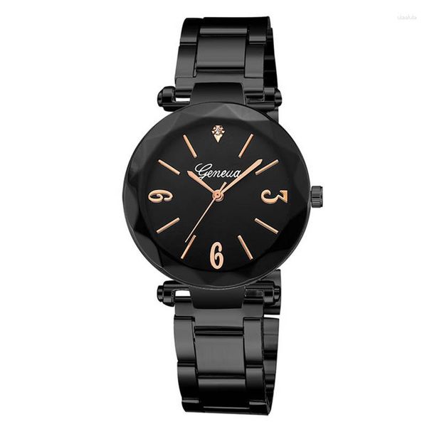 Orologi da polso Sdotter Top Orologi da donna Moda in acciaio inossidabile Orologio Ginevra Abito casual Orologio da polso da donna Reloj Muje