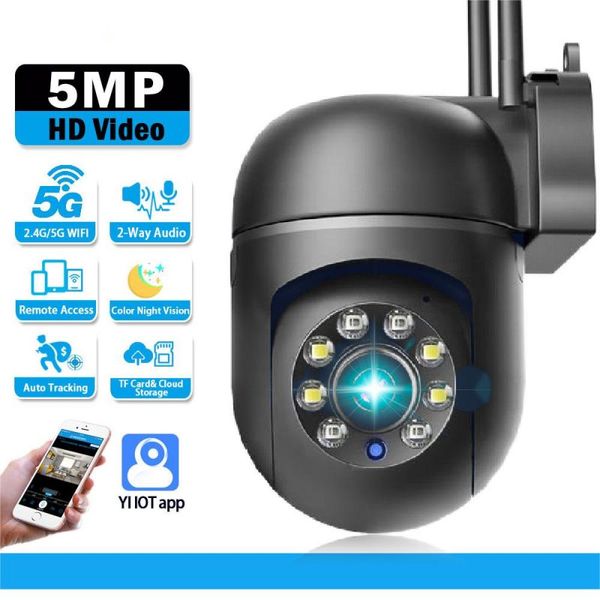5mp 8mp 1080p 4k 5g wifi ip ptz telecamera di sorveglianza sicurezza baby monitor audio bidirezionale tracciamento umano automatico visione notturna a colori