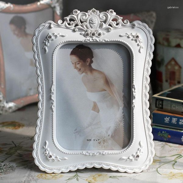 Molduras Po Frame Cute Cupido Branco Retângulo Criativo Decoração para Casa Presente de Aniversário de Casamento Wholesae FG910