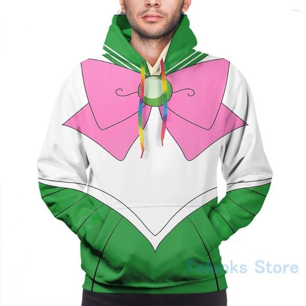 Herren-Kapuzenpullover, Herren-Sweatshirt für Damen, lustiger Sailor Jupiter – einfaches Cosplay! Bedruckte lässige Hoodie-Streetwear