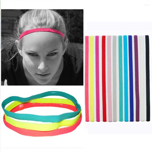 Bandanas 8 adet esnek saç bağları Fitness kafa bandı elastik yoga elastikiyeti kasnak aksesuarları