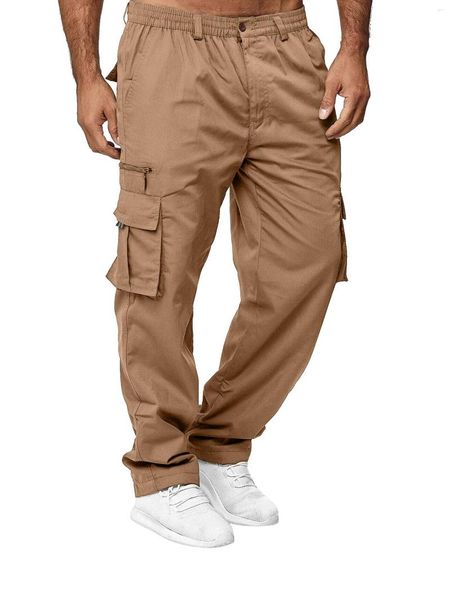 Pantaloncini da uomo Pantaloni cargo tattici leggeri da uomo per attività all'aperto - Joggers dal taglio classico con tasche multiple