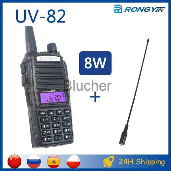 Walkie Talkie 8W Baofeng Dmr CB Ham Radio UV82 Walkie Talkie Dual Band con NA771 VHF UHF UV 82 10 KM UV82 8W Radio UV9R UV 5R 16 9R Yaesu x0802