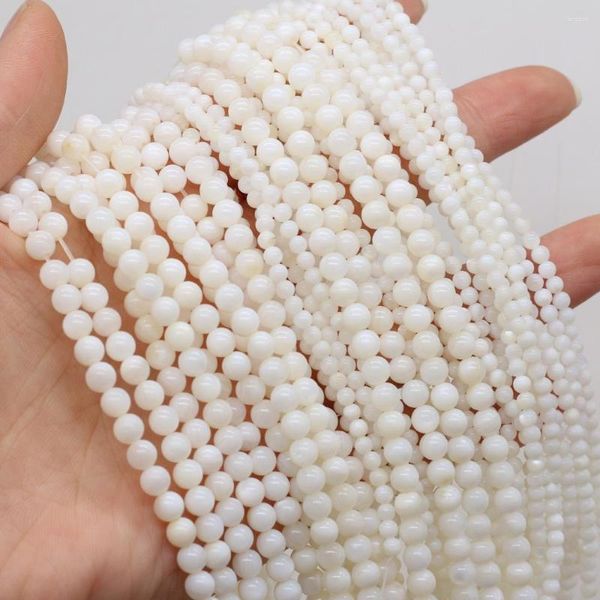 Бусины пресноводная раковина натуральная белая мать перла
