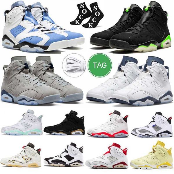 2024 Midnight Navy Chrome Herren-Basketballschuhe 6 6s UNC Home Georgetown Carmine British Khaki Electric Green Mint Foam Red Oreo Damen-Sportschuhe