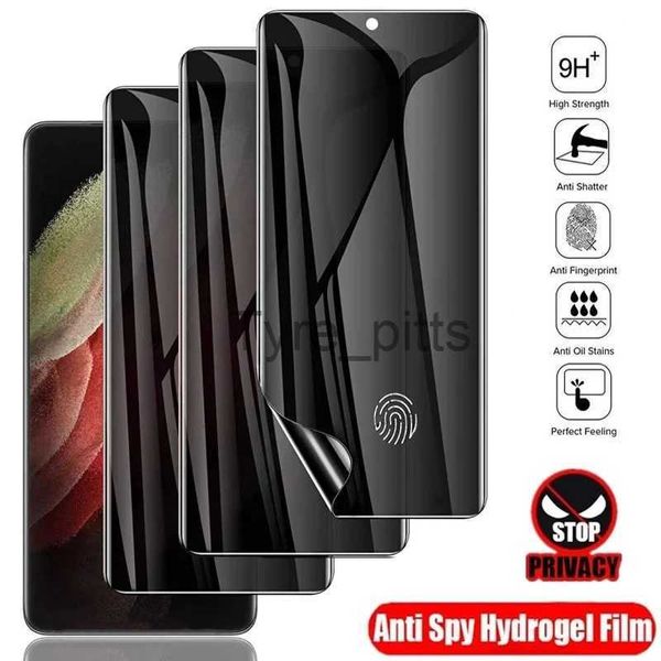 Handy-Displayschutzfolien, Anti-Spionage-Hydrogelfolie für Samsung Galaxy S20, S21, S23, S22 Ultra, S9, S10 Plus, S21 FE, Note 9, 10, 20 Ultra, Sichtschutz x0803