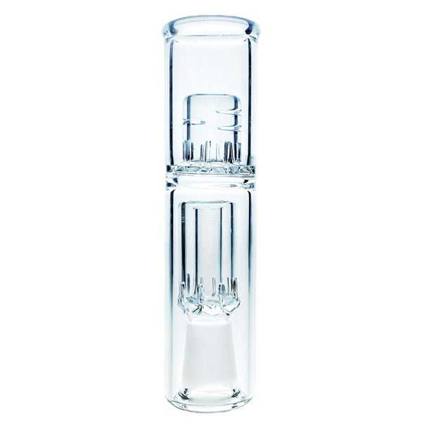 Bong Barb Flower/Fire Travel Glass Bubbler Attacco 14mm