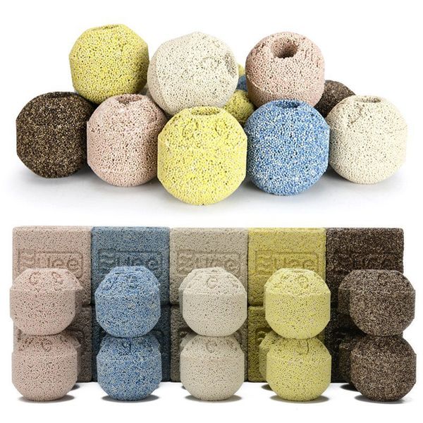 Decorações 10 50 Pcs Lote Material de Filtro de Cultura de Aquário Bio Bola Meios Bioquímicos Nitrificação de Peixes Filtração de Bactérias 230802