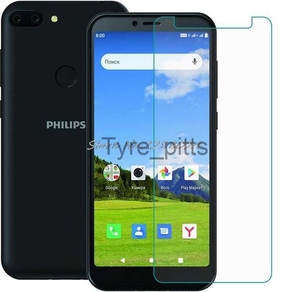 Экран мобильного телефона. Защиты 2PC для Philips S561 Защита от мермоподобного стекла 9H Высококачественный филипс561 Экранная пленка x0803