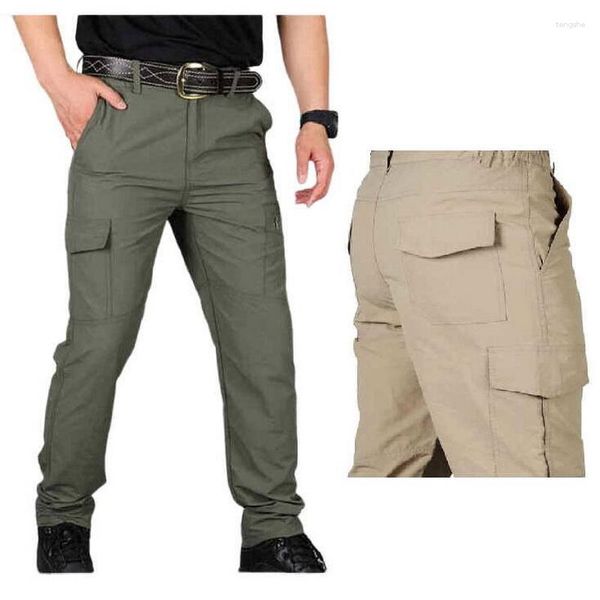 Pantaloni da uomo Pantaloni cargo estivi ad asciugatura rapida Tattici impermeabili all'aperto