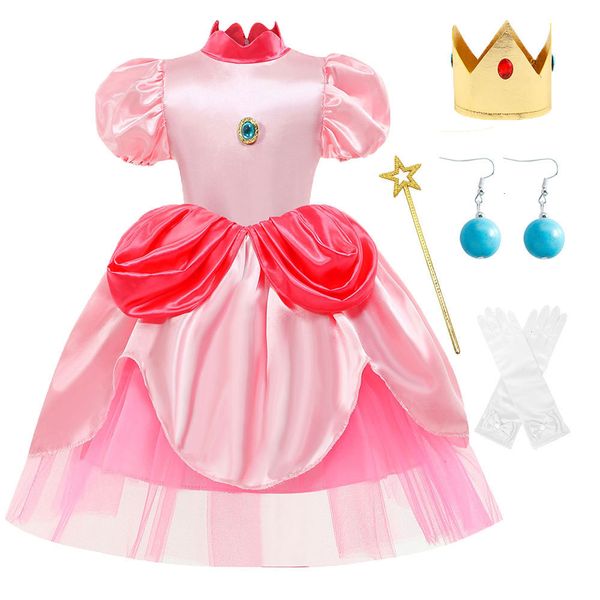 Гирные платья для девушек персиковое платье ролевая игра для игры Princess Cosplay Costum