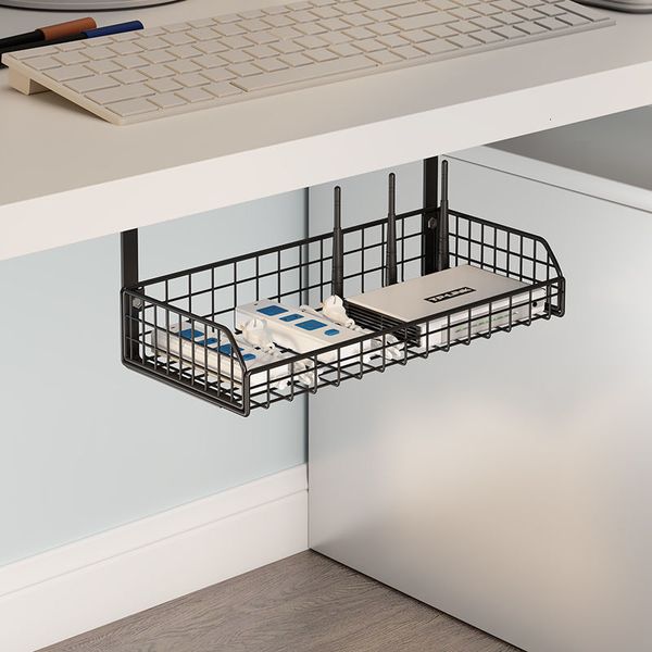 Outros Home Garden Under Desk Wire Storage Rack Cable Organizer Bandeja Chic Management Table 230804