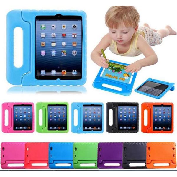 Kinder Kinder handhaben Ständer Eva Foam Soft Stoßdämpfer Tablet PC Hüllen Silikon Hülle für Apple iPad Mini 2 3 4 iPad Air Pro 12.9 Pro 11 HD8 Samsung Sortfire Back Cover