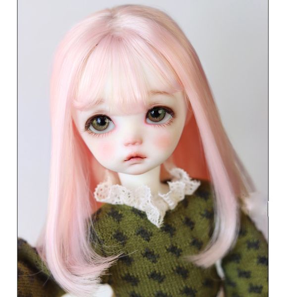 Puppen 13 14 16 18 Langes Modestil-Haar Hochtemperaturdraht-BJD-Perücke für Spielzeugpuppe 230803