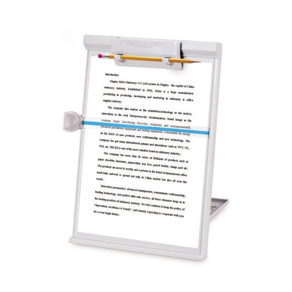 Oggetti decorativi Figurine Portadocumenti regolabile in plastica Portadocumenti per libri Supporto per lettura Cornice per dattilografia Reggilibri Scaffale per ricette Organizzatore pieghevole 230804