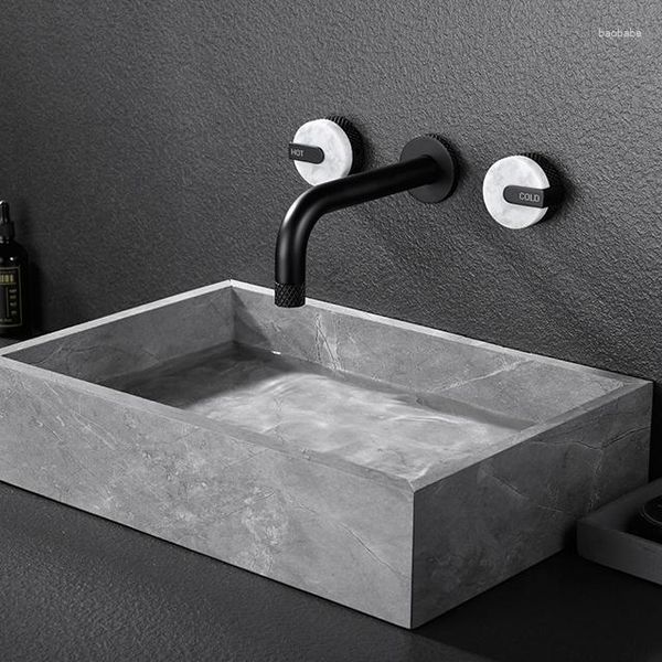 Rubinetti per lavabo da bagno Design a parete Rubinetto in ottone di lusso Miscelatore per acqua fredda Rubinetto per lavabo Rame di buona qualità