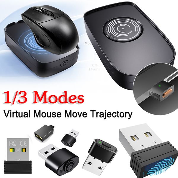 Ratos Mouse Jiggler Indetectável Mover Simulador de movimento virtual com interruptor ON OFF para tela de bloqueio de despertar do computador 230804