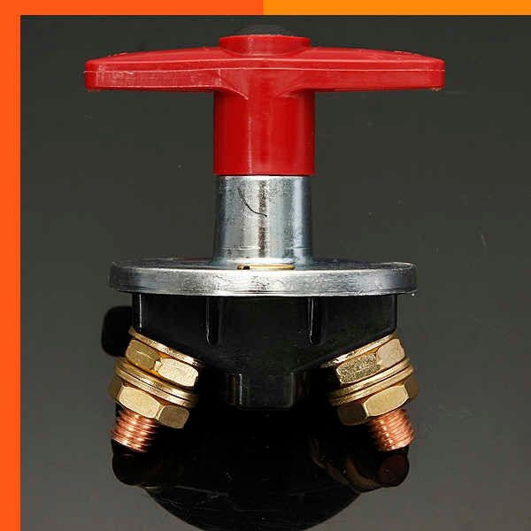 Novo 12V 24V vermelho 2 teclas de corte da bateria interruptor principal de desligamento do veículo, carro, modificador, isolador, desconectador, caminhão, barco, automóvel, carro, interruptor de alimentação 300A