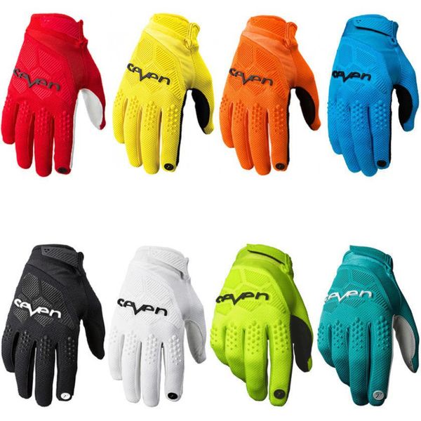 Luvas sem dedos Seven MTB Luva de motocicleta Corrida Motocross Top Moto Off Road Dirt Bike respirável Bicicleta Ciclismo Guantes 230804