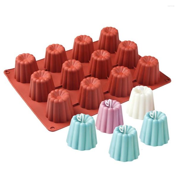 Moldes de cozimento 12 cavidades molde de silicone para bolo sobremesa criativa faça você mesmo geléia incenso vela gesso ferramentas de decoração de férias