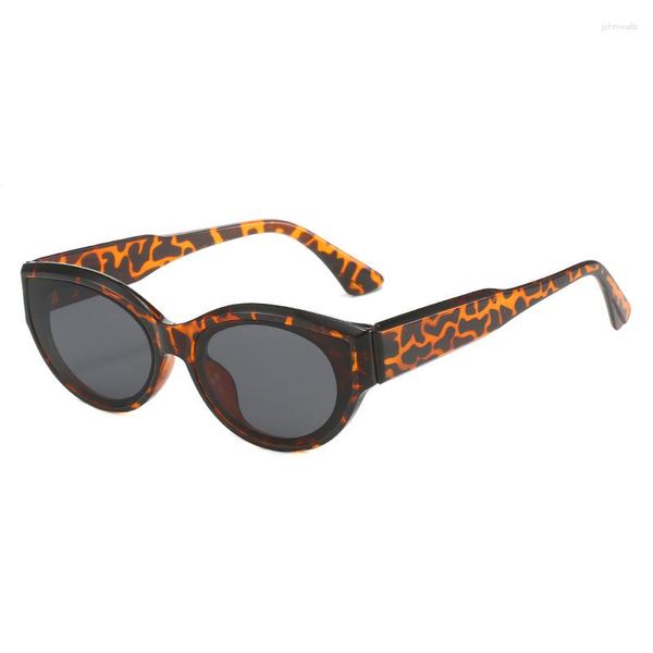 Óculos de sol LAURINNY 2023 Sexy Retro Cat Eye Feminino Marca Designer de Óculos de Sol Para Feminino Tendência Glasees Proteção UV400 Verão
