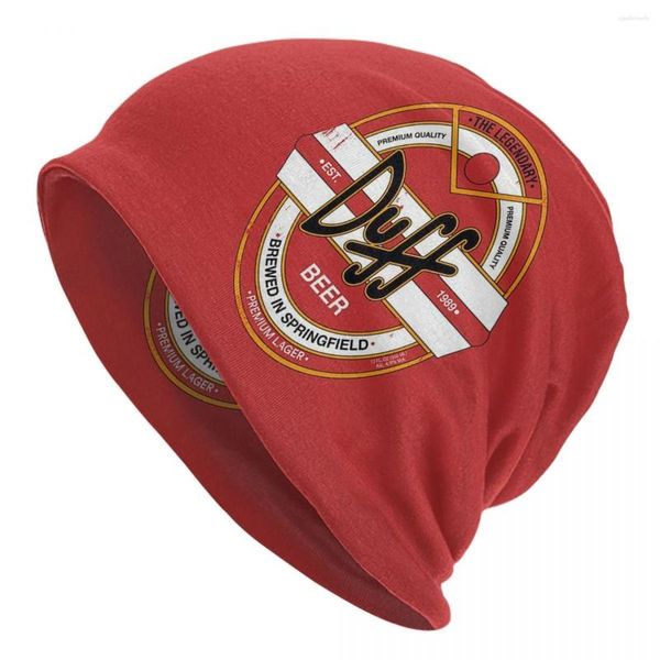 Berets Duff Beer Bonnet Hats Winterautumn Outdoor Skullies Beanies Unisex вязание летнее двойное использование