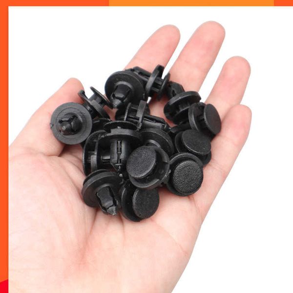 Yeni 10/20/50pcs 8mm otomatik bağlantı elemanları perçinler klipsler araba tampon kapı paneli çamurluk astar klipsleri Honda nissan için tutucu