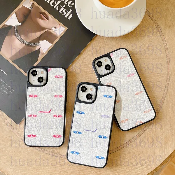 Custodie per cellulari con stampa in pelle di alta progettazione per iPhone 18 17 16 15 14 13 12 11 Pro Max XR 14Plus Cover posteriore per paraurti per tutto il corpo alla moda Rosa Blu Giallo