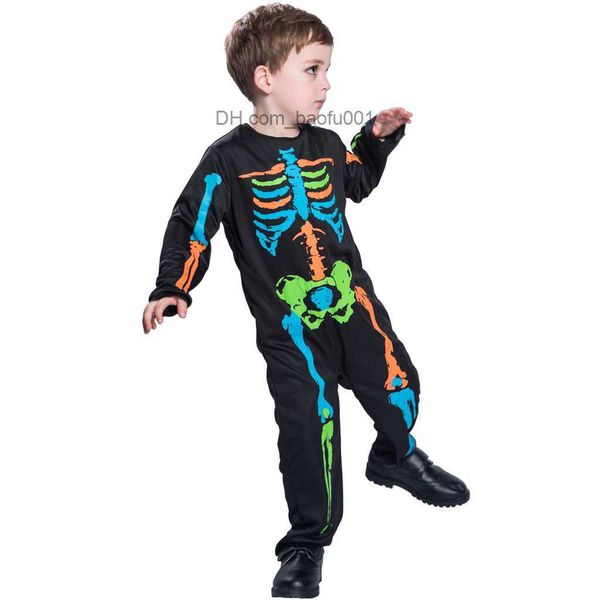 Themenkostüm Kinder-Halloween-Horror-Rollenspielkostüme sexy Anime-Rollenspiel-Ausgefallene Outfits Skelett-Overall Baby Girl Scary Come Z230804