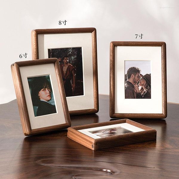 Cornici Pocard Legno Cornice Quadrata Poster Baby Mini Po Wall Set Porta Retrato Oggetti Decorativi Casa XF25XP