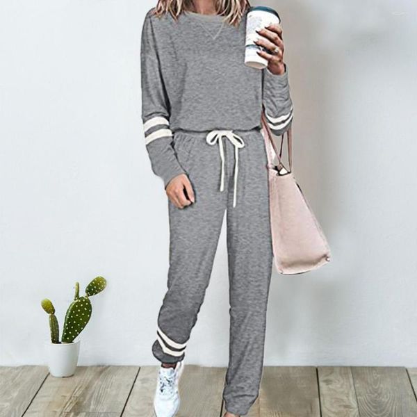 Damen Zweiteilige Hosen 2023 Sportbekleidung Casual Frühling Trainingsanzug Frauen Stücke Sets Stehkragen Sweatshirt Jogger Trainingsanzug Laufen