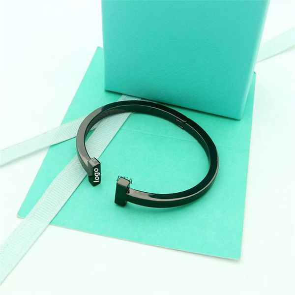 Braccialetti dello stesso stile della famiglia di designer di lusso T Bracciali da uomo in tinta unita da donna Argento sterling 18 carati placcato in oro rosa Bracciale stile di moda incolore in oro rosa DHL