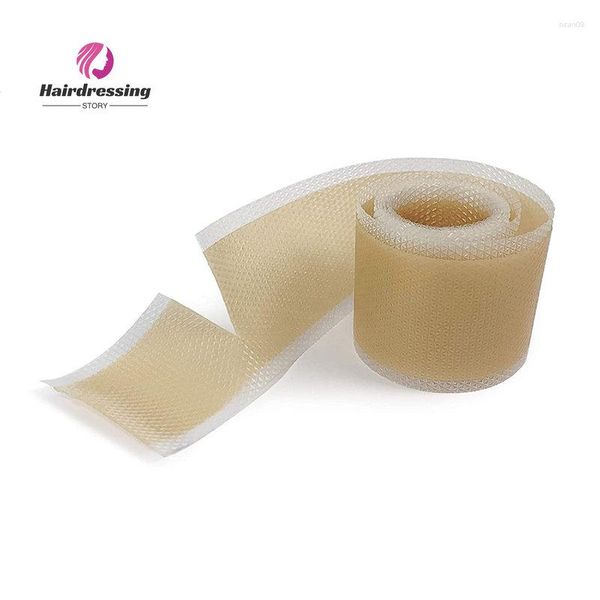 Sciarpe Nastro di pizzo in silicone ultrasottile Adesivo antiscivolo 4cmx50cm Parrucca Nodi Guaritore Griglie e correttore per gomma