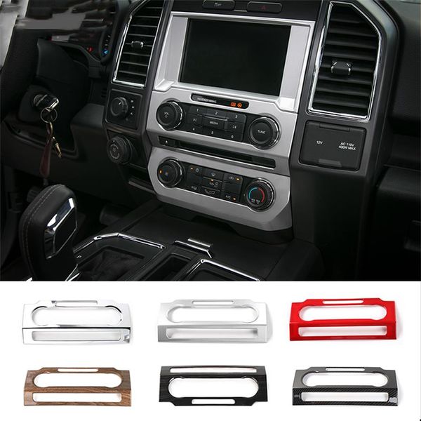 Zentrale Steuerung Volumen Einstellung Panel ABS Dekoration Abdeckungen Für Ford F150 Auto styling Innen Accessories2610