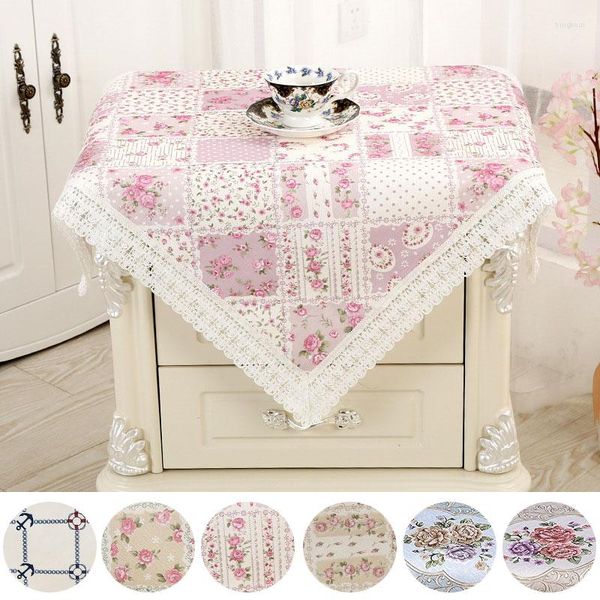 Tovaglia principessa coreana rosa romantica tovaglia di pizzo decorazione di nozze copriletto armadio camera da letto antipolvere