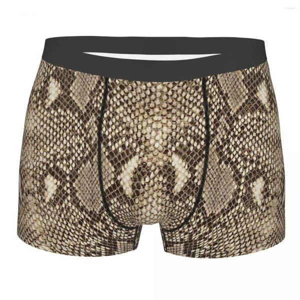 Unterhosen Schlangendruck Tierhaut Simulation Homme Höschen Männliche Unterwäsche Sexy Shorts Boxershorts